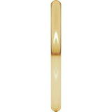 18K Yellow Gold 2 mm Heavyweight Comfort-Fit Half Round Band Size 5