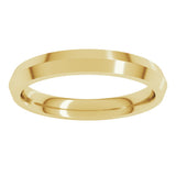 14K Yellow Gold 3 mm Comfort-Fit Knife Band Size 6