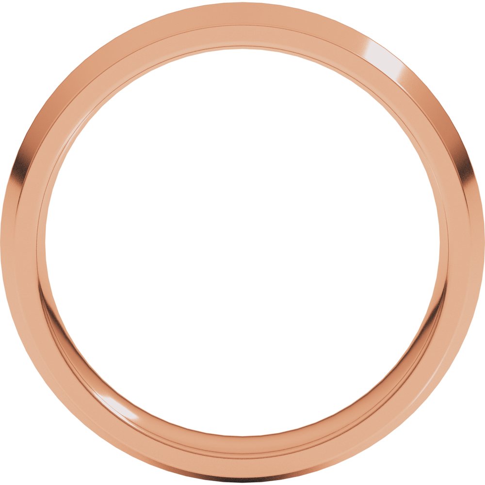 14K Rose 5 mm Comfort-Fit Knife Band Size 10.5