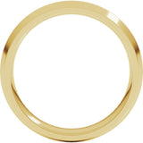 10K Yellow 4 mm Comfort-Fit Knife Band Size 9