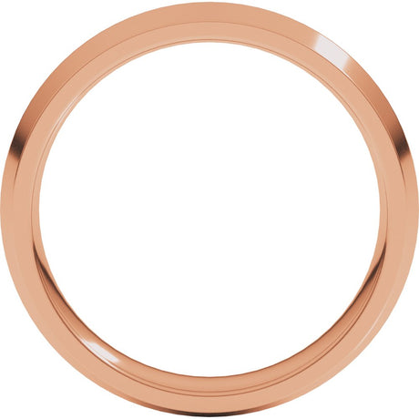 14K Rose Gold 5 mm Comfort-Fit Knife Band Size 10.5