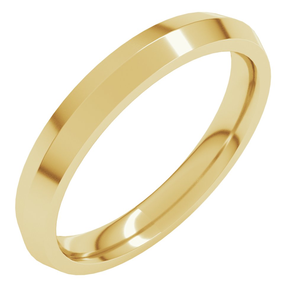 14K Yellow Gold 3 mm Comfort-Fit Knife Band Size 6