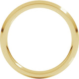 14K Yellow Gold 3 mm Comfort-Fit Knife Band Size 6