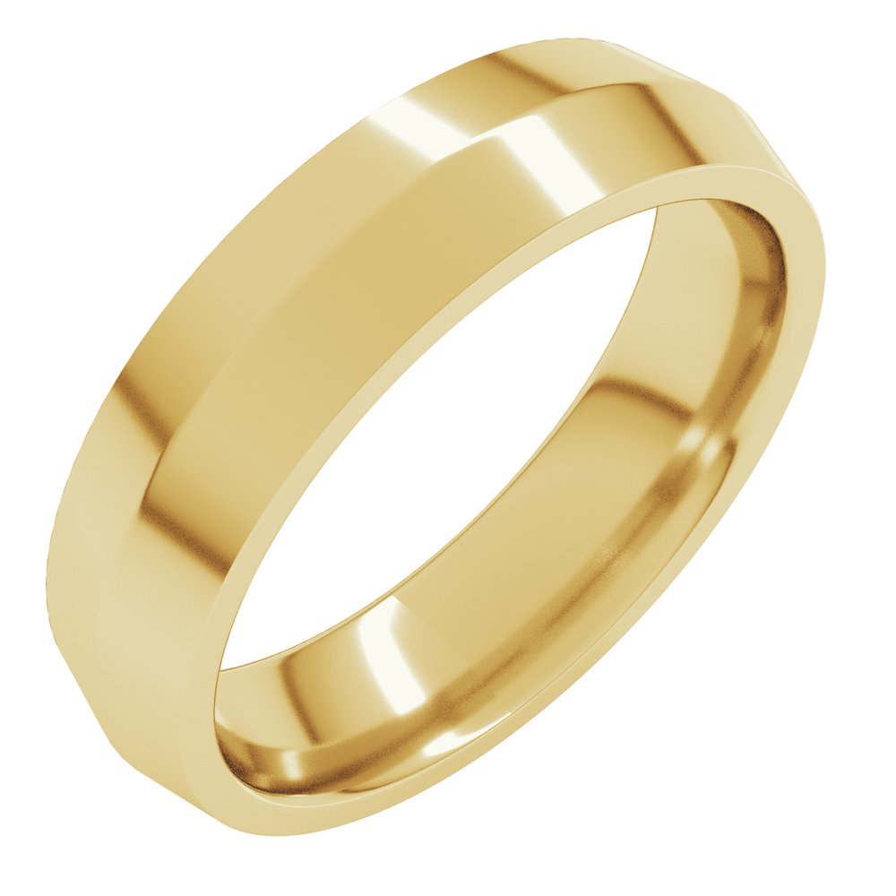 18K Yellow Gold 4 mm Comfort-Fit Knife Band Size 7.5