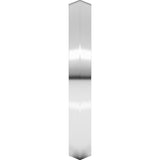 10K White 3 mm Comfort-Fit Knife Band Size 7