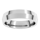 10K White Gold 5 mm Comfort-Fit Knife Band Size 9