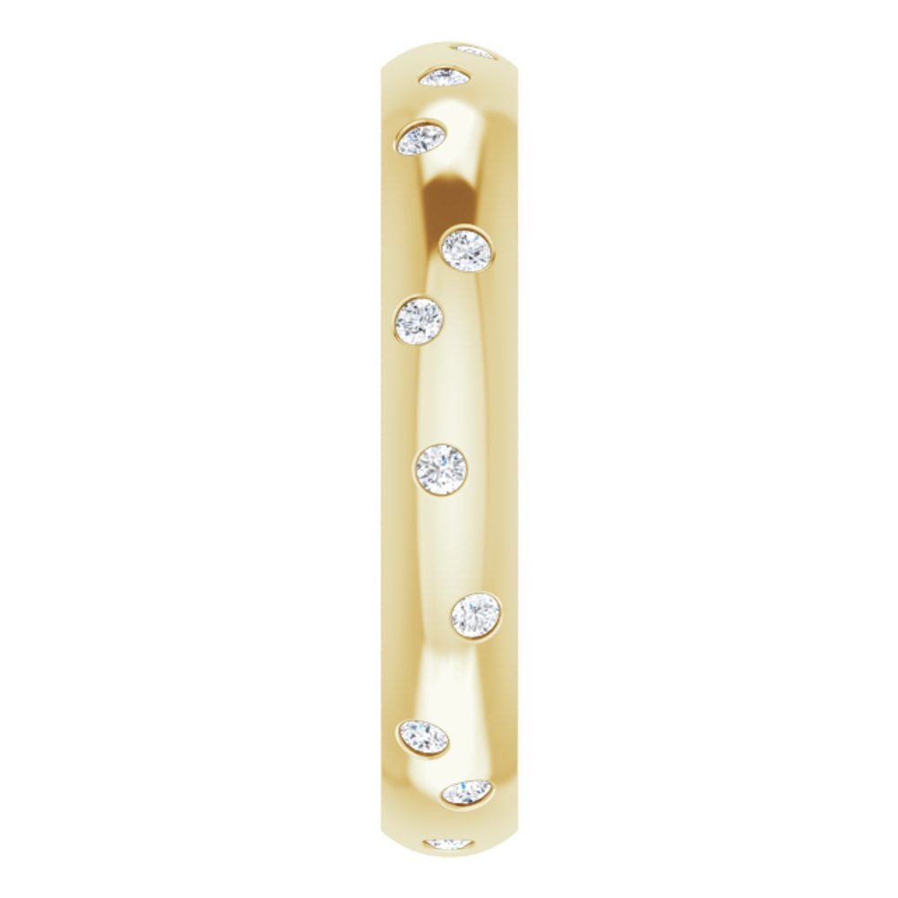 14K Yellow 1/5 CTW Diamond Scattered Accented Band