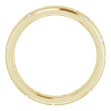 14K Yellow 1/5 CTW Diamond Scattered Accented Band