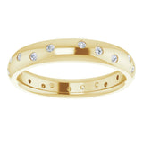 14K Yellow 1/5 CTW Diamond Scattered Accented Band