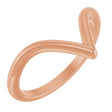 14K Rose Gold Contour Band