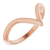 14K Rose Contour Band