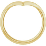 14K Yellow Gold Contour Band