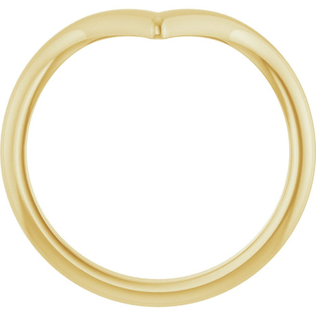 14K Yellow Gold Contour Band