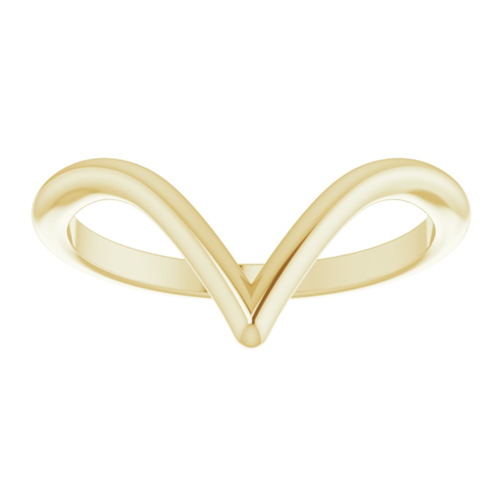 14K Yellow Contour Band