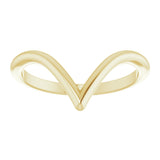 14K Yellow Contour Band