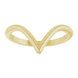 14K Yellow Gold Contour Band