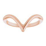 14K Rose Contour Band