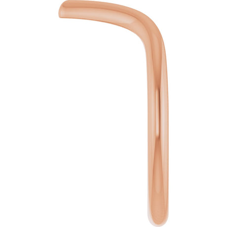 14K Rose Gold Contour Band