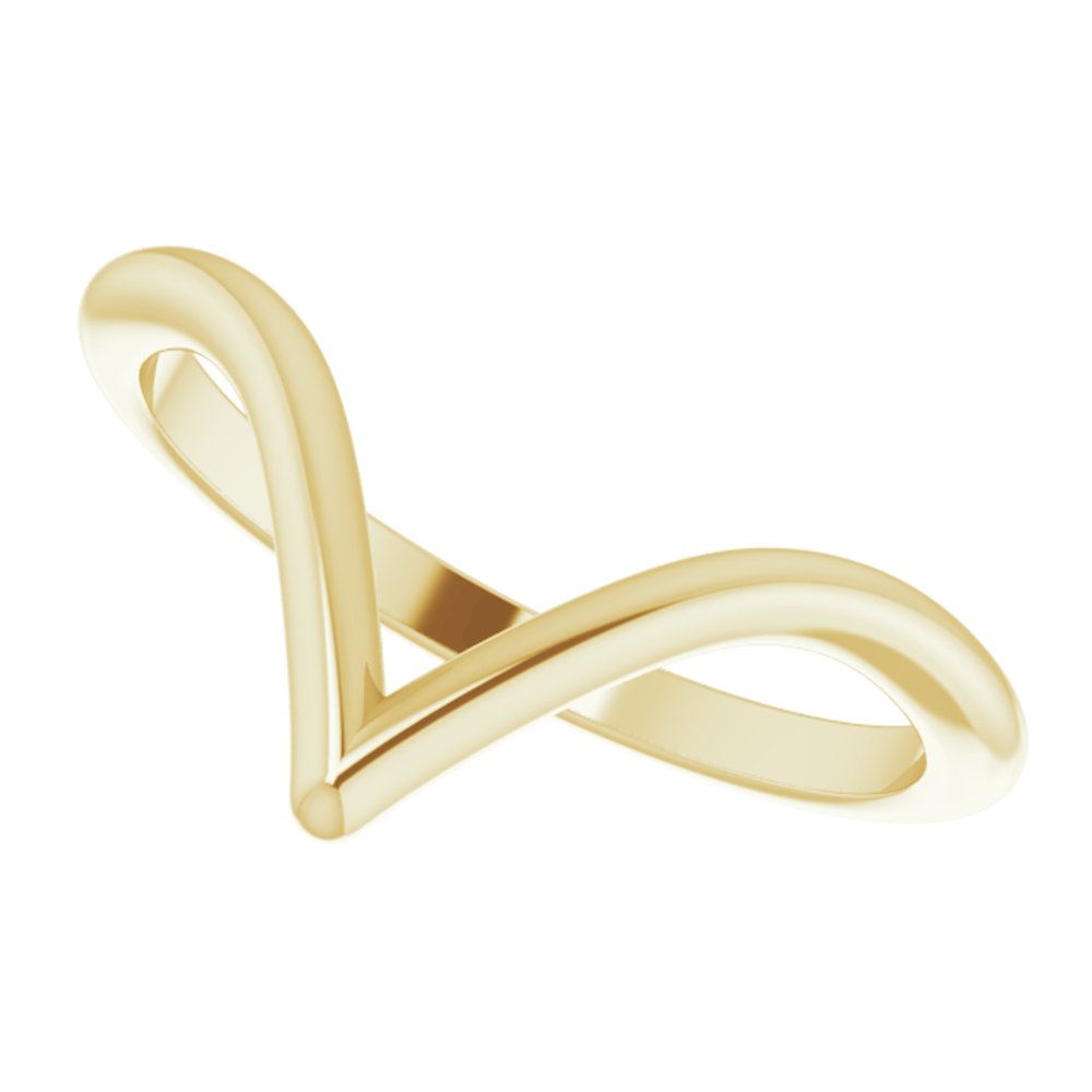 14K Yellow Contour Band