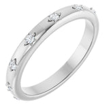 14K White Gold .07 CTW Lab-Grown Diamond Eternity Band Size 7