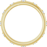14K Yellow Gold 1/10 CTW Lab-Grown Diamond Eternity Band Size 6
