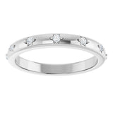 14K White Gold .07 CTW Lab-Grown Diamond Eternity Band Size 7