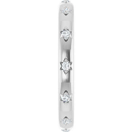14K White Gold .07 CTW Lab-Grown Diamond Eternity Band Size 7