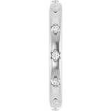 14K White Gold .07 CTW Lab-Grown Diamond Eternity Band Size 7