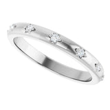 14K White Gold .07 CTW Lab-Grown Diamond Eternity Band Size 7