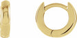14K Yellow Gold 9.5 mm Hinged Hoop Earrings