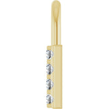 14K Yellow Gold 1/2 CTW Natural Diamond Lock Pendant
