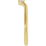 14K Yellow Gold .03 CTW Natural Diamond Contour Band