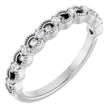 14K White Gold 1/8 CTW Natural Diamond Anniversary Band