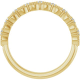 14K Yellow Gold 1/8 CTW Lab-Grown Diamond Anniversary Band