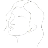 14K Yellow Wavy Ear Climbers