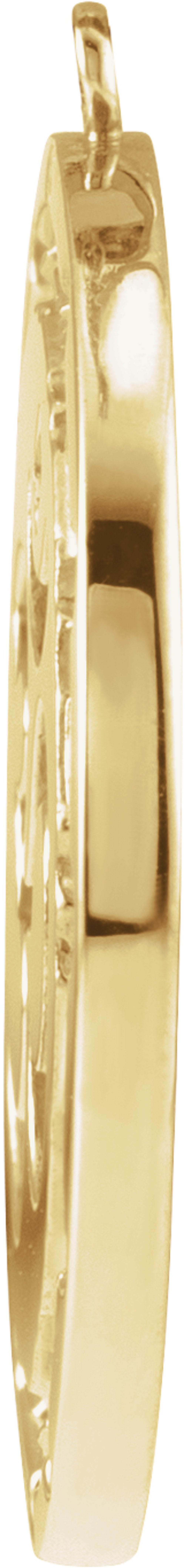 14K Yellow Om Dangle