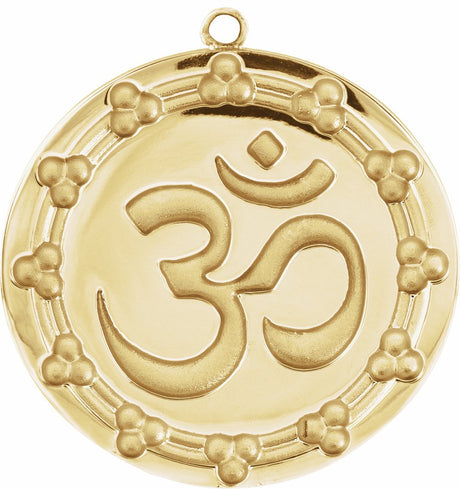 14K Yellow Om Dangle 