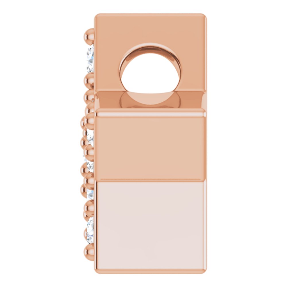 14K Rose .04 CTW Natural Diamond Star Pendant