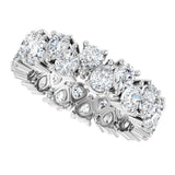 14K White 3 5/8 CTW Lab-Grown Diamond Eternity Band