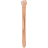 14K Rose Gold 1/8 CTW Natural Diamond Solitaire Ring