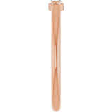 14K Rose Gold 1/8 CTW Natural Diamond Solitaire Ring