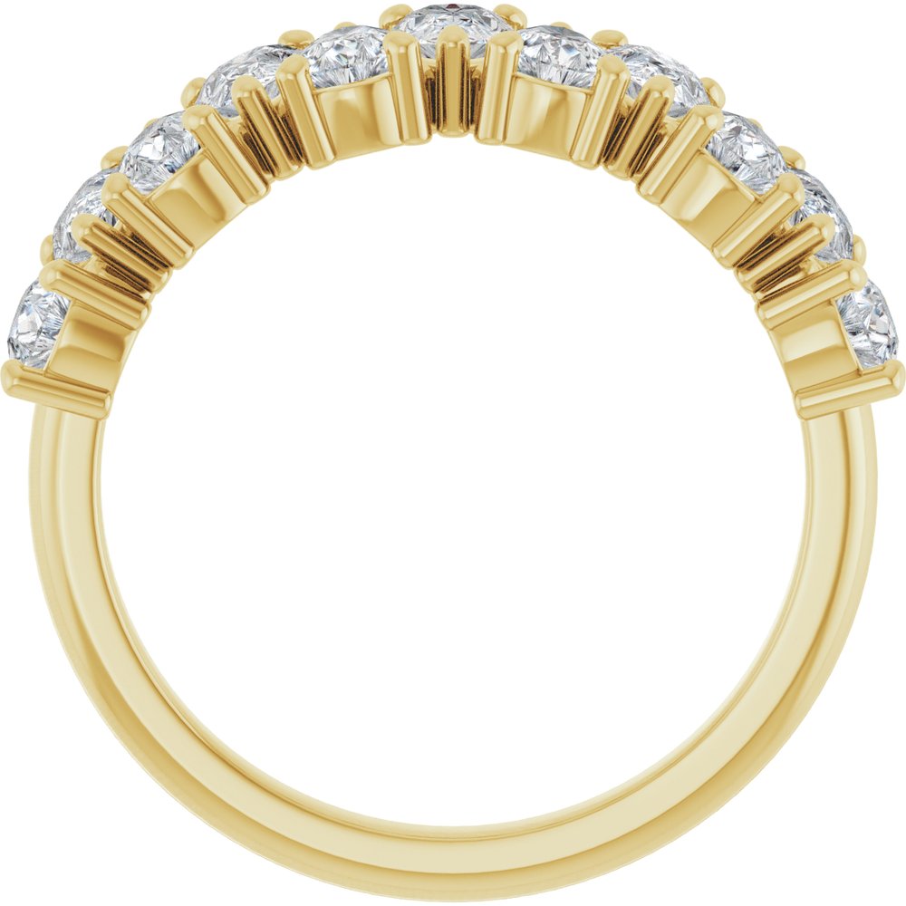 14K Yellow Gold 1 1/2 CTW Lab-Grown Diamond Anniversary Band