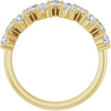 14K Yellow Gold 1 1/2 CTW Lab-Grown Diamond Anniversary Band