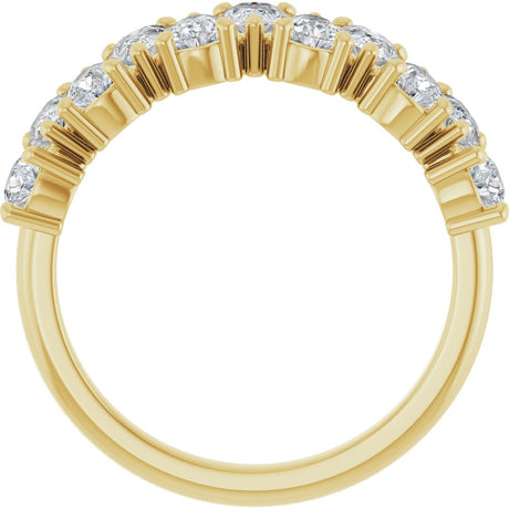 14K Yellow Gold 1 1/2 CTW Lab-Grown Diamond Anniversary Band