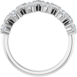 14K White Gold 1 1/2 CTW Lab-Grown Diamond Anniversary Band