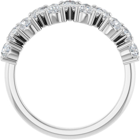 14K White Gold 1 1/2 CTW Lab-Grown Diamond Anniversary Band