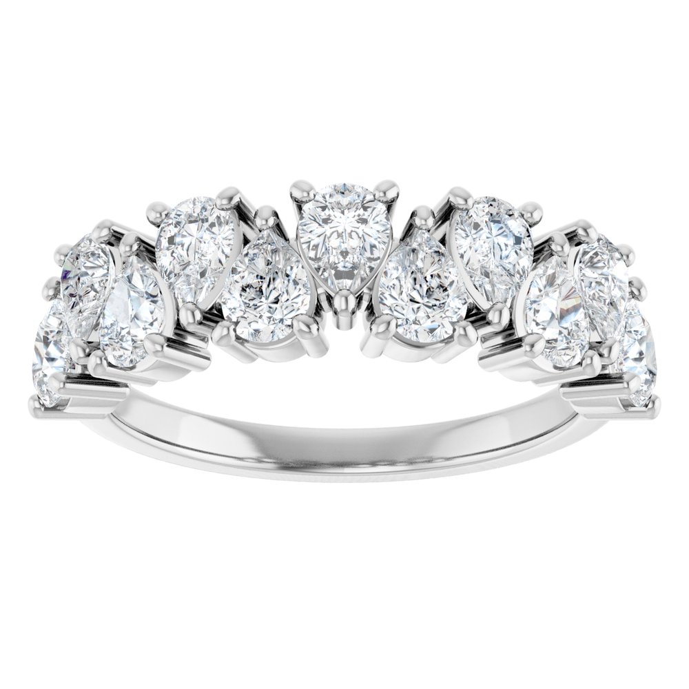 14K White Gold 1 1/2 CTW Lab-Grown Diamond Anniversary Band