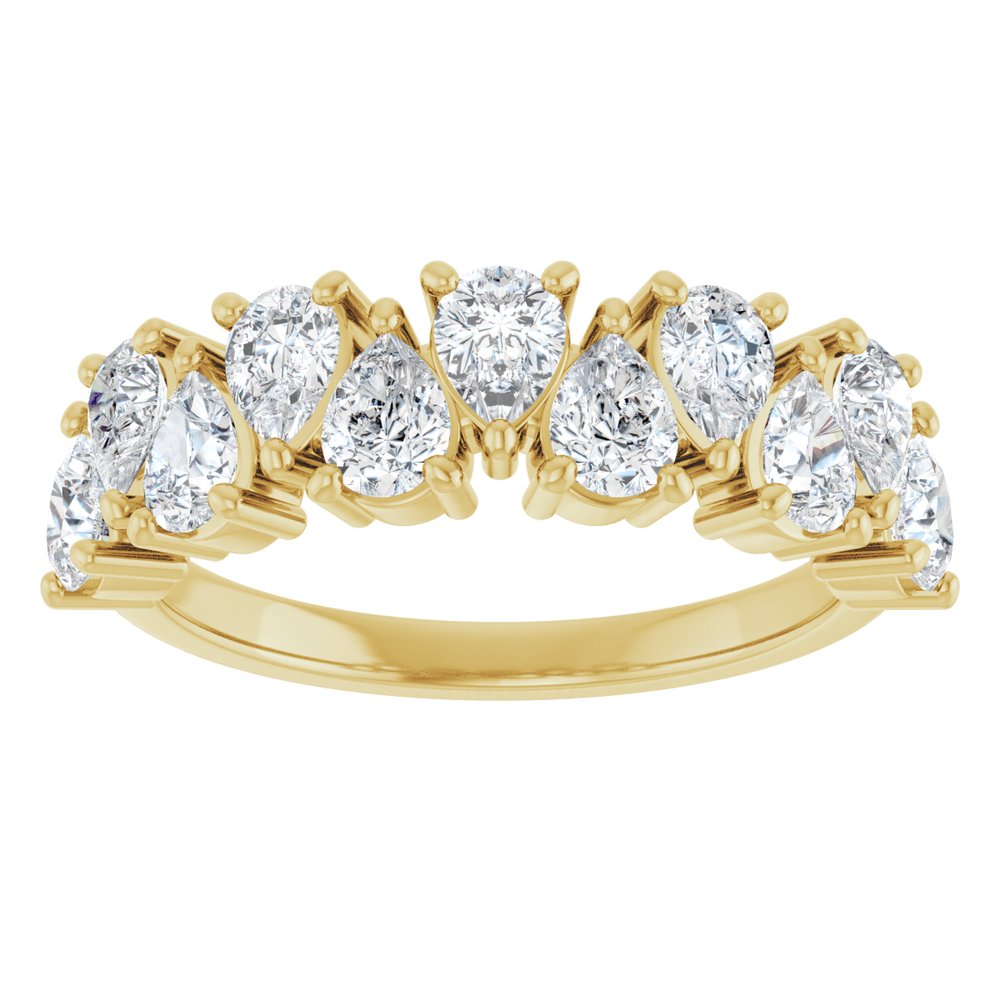 14K Yellow Gold 1 1/2 CTW Lab-Grown Diamond Anniversary Band