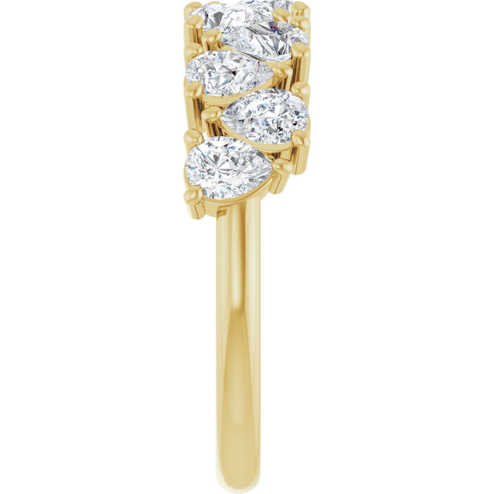 14K Yellow Gold 1 1/2 CTW Lab-Grown Diamond Anniversary Band