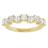 14K Yellow Gold 9/10 CTW Lab-Grown Diamond Anniversary Band